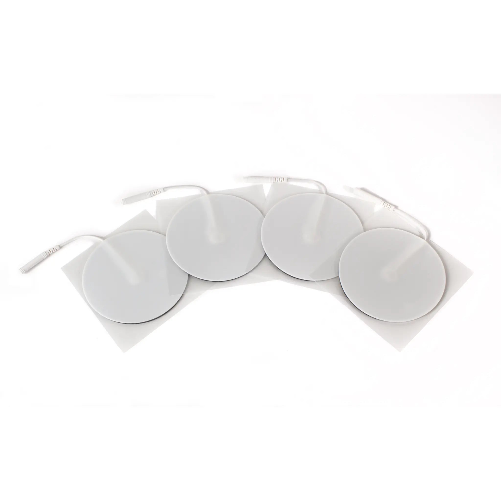 photo of the white round foam conductive pads