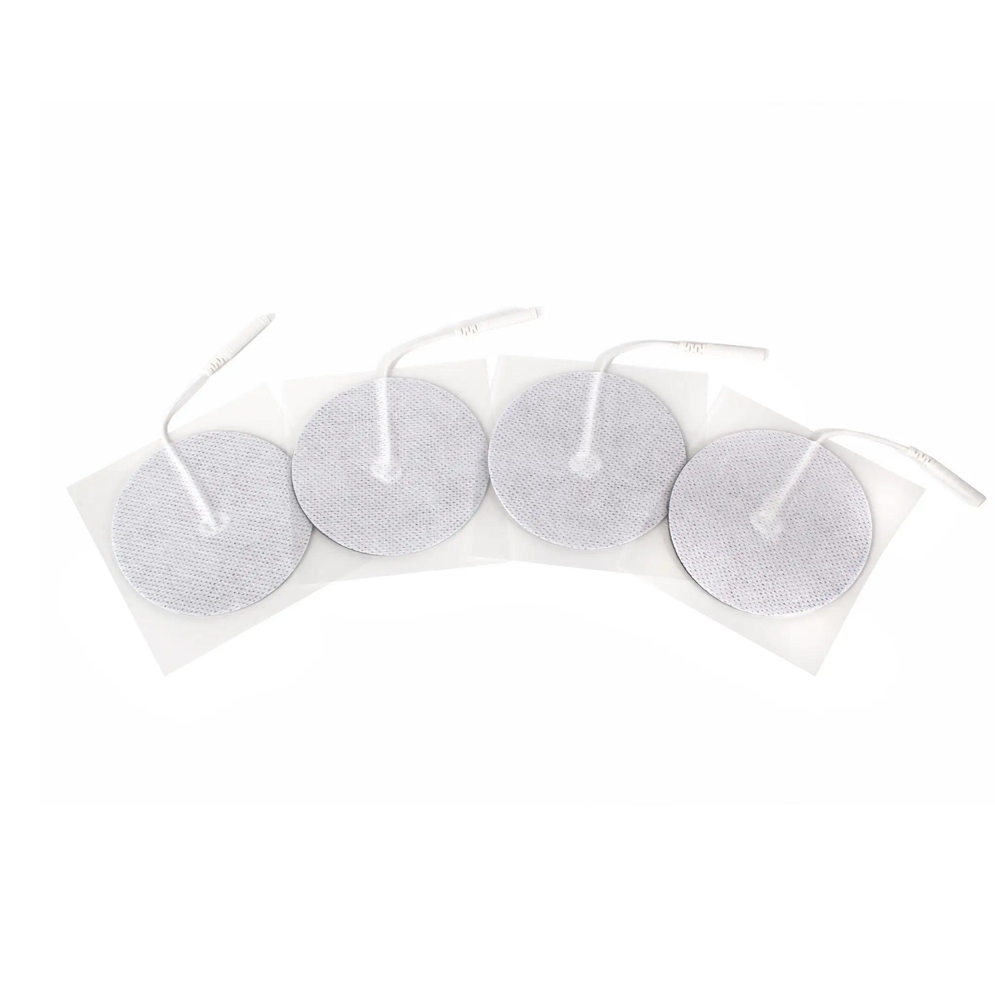 4 round conductive pads made of spun lace