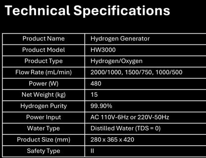 Axiom H2 3000 -Hydrogen Machine- Premium Cellular Optimization Machine - Commercial Unit