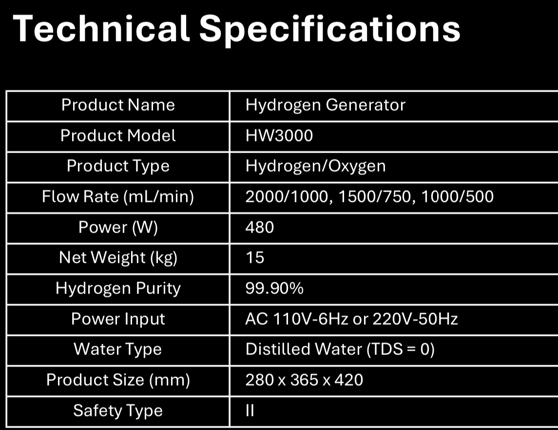 Axiom H2 300 Hydrogen Machine- Premium Cellular Optimization Machine Complete Kit