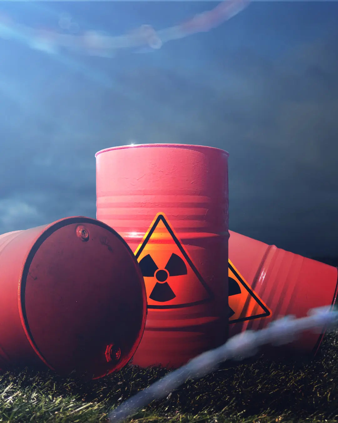 barrels full of toxic material