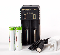 Dual Slot Lithium 3.7V Battery Charger - For BioTransducer® Pro